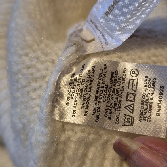 Loft White/Tan Spacedye Sweater Sx.L NWT - Picture 7 of 8